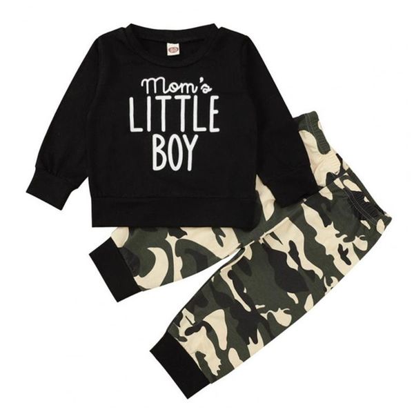 clothing sets long sleeve black letters printed t-shirt camouflage pants baby boys clothes, White
clothing sets long sleeve black letters printed t-shirt camouflage pants baby boys clothes, White