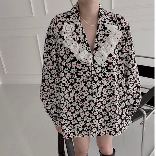 summer fashion casual elegant black lapel hollow lace stitching single-breasted loose puff sleeve shirt 16f1110 210510, White
summer fashion casual elegant black lapel hollow lace stitching single-breasted loose puff sleeve shirt 16f1110 210510, White