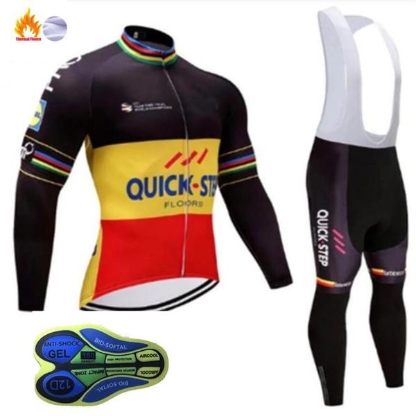 racing sets 2021 quick step men's long-sleeved winter plus velvet cycling jersey, mountain bike professional equipment, Black;blue
racing sets 2021 quick step men's long-sleeved winter plus velvet cycling jersey, mountain bike professional equipment, Black;blue