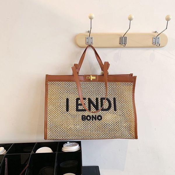 women's 2021 new embroidered letter straw trend single shoulder bag large capacity tote bag
women's 2021 new embroidered letter straw trend single shoulder bag large capacity tote bag