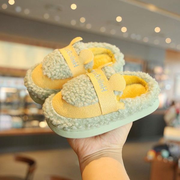 slipper winter kids slippers letter design candy color wool indoor shoes for boys toddler girls soft warm non slip floor children, Black;grey
slipper winter kids slippers letter design candy color wool indoor shoes for boys toddler girls soft warm non slip floor children, Black;grey