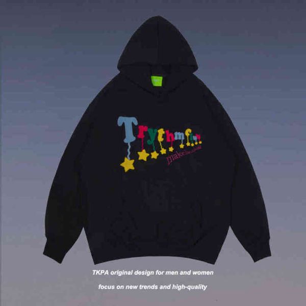 tkpa american hip hop campus style letter flocking couple sweater high street leisure sports hoodie men and women, Black
tkpa american hip hop campus style letter flocking couple sweater high street leisure sports hoodie men and women, Black