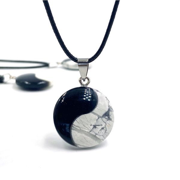 25mm round white black tai chi yin yang agate turquoise pendant for necklace making new design, Silver
25mm round white black tai chi yin yang agate turquoise pendant for necklace making new design, Silver