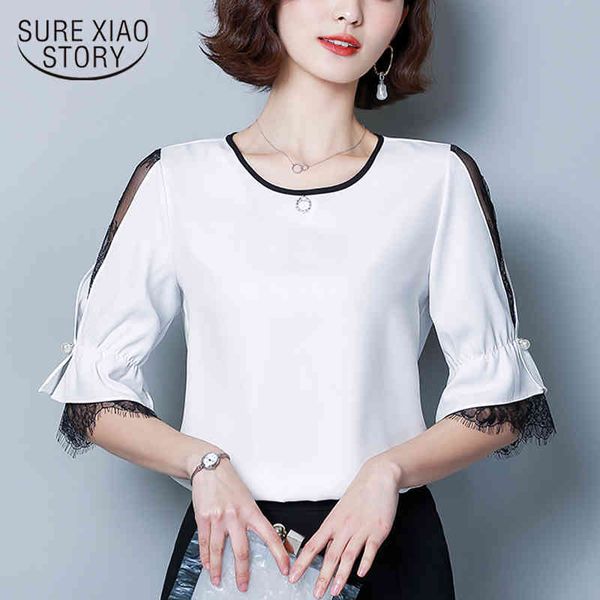 camisas mujer summer chiffon short sleeve plus size women blouse casual loose solid ladies shirt 8609 50 210415, White
camisas mujer summer chiffon short sleeve plus size women blouse casual loose solid ladies shirt 8609 50 210415, White
