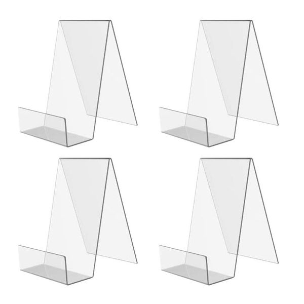 frames 4pcs po holder book storage rack transparent stand