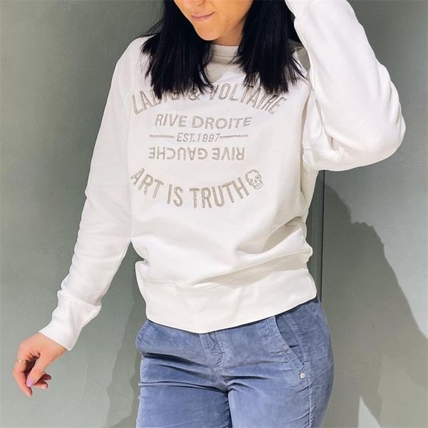 rowling letter embroideried sweatshirt women o-neck casual 100% cotton long sleeve pullover loose lady clothing 210930, Black
rowling letter embroideried sweatshirt women o-neck casual 100% cotton long sleeve pullover loose lady clothing 210930, Black