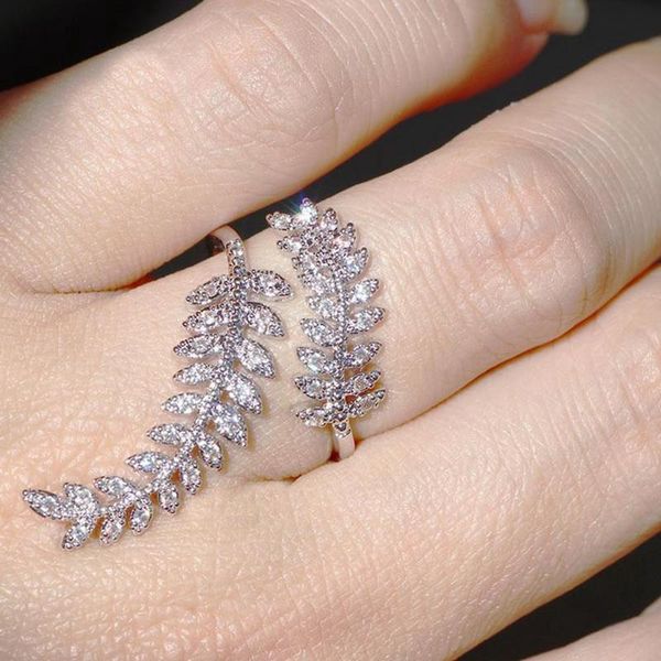 wedding rings leaf opening ring for women party delicate finger cubic zirconia adjustable jewelry drop in stock, Slivery;golden
wedding rings leaf opening ring for women party delicate finger cubic zirconia adjustable jewelry drop in stock, Slivery;golden