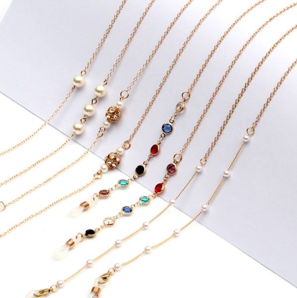 gold plated spectacle chain with seven colors hanging neck rope and metal copper anti slip
gold plated spectacle chain with seven colors hanging neck rope and metal copper anti slip