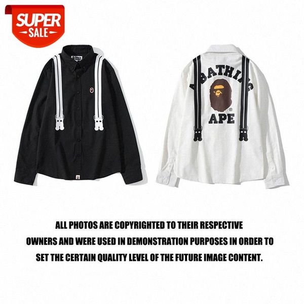 japanese brand ape-man head fake suspender shirt men's casual white inside #vy5i, White;black
japanese brand ape-man head fake suspender shirt men's casual white inside #vy5i, White;black