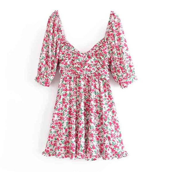 summer women sweet flower print dress v neck puff sleeve a-line mini sundress robe femme holiday party vestido 210514, Black;gray
summer women sweet flower print dress v neck puff sleeve a-line mini sundress robe femme holiday party vestido 210514, Black;gray