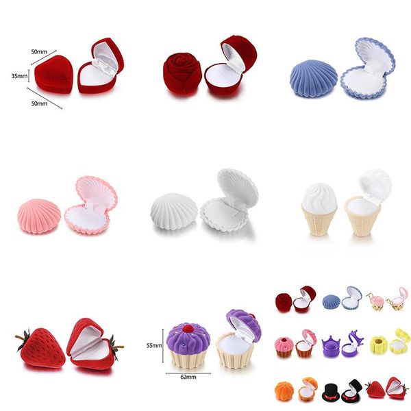 jewelry pouches, bags trendy gift box shell heart velvet boxes for women wedding engagement ring earrings necklace portable display containe, Pink;blue
jewelry pouches, bags trendy gift box shell heart velvet boxes for women wedding engagement ring earrings necklace portable display containe, Pink;blue