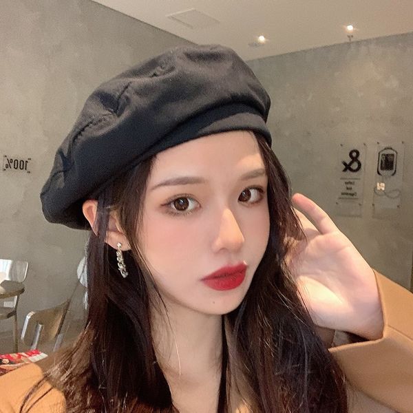 brand caps hat 2021 female round face suitable for winter versatile black spring and autumn octagonal beret, Blue;gray
brand caps hat 2021 female round face suitable for winter versatile black spring and autumn octagonal beret, Blue;gray