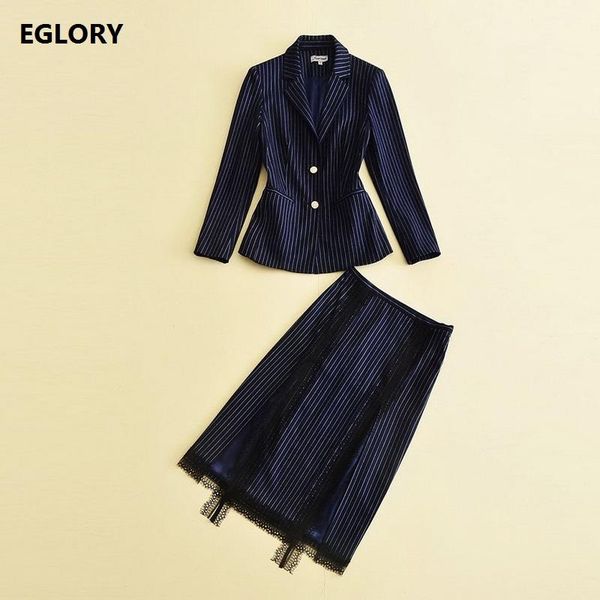 women's suits & blazers 2021 autumn office skirt set 2 piece women notched collar striped print blazer coat+lace patchwork midi pencil, White;black
women's suits & blazers 2021 autumn office skirt set 2 piece women notched collar striped print blazer coat+lace patchwork midi pencil, White;black