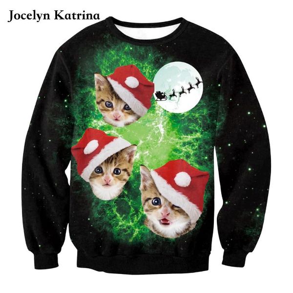 gym clothing 2021 autumn and winter christmas 3d cat printing sports sweater europe the united states loose long-sleeved sweatshirt, White;black
gym clothing 2021 autumn and winter christmas 3d cat printing sports sweater europe the united states loose long-sleeved sweatshirt, White;black