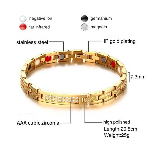 link, chain fxm arrival fashion jewelry for women birthday gift selling gold color bracelet lover about 17cm size magnet, Black
link, chain fxm arrival fashion jewelry for women birthday gift selling gold color bracelet lover about 17cm size magnet, Black