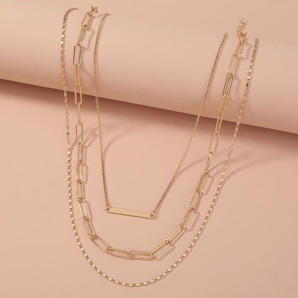 chains ladies layered thick chain necklace street style hip hop hollow simple charm accessories, Silver
chains ladies layered thick chain necklace street style hip hop hollow simple charm accessories, Silver