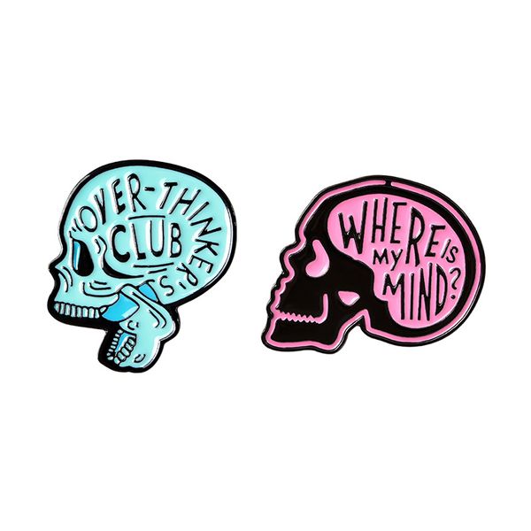 cartoon letter pink blue skull head brooches for women paint lapel pins funny creative badges denim shirt gift bag accessories collar pin, Gray
cartoon letter pink blue skull head brooches for women paint lapel pins funny creative badges denim shirt gift bag accessories collar pin, Gray