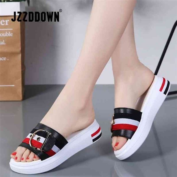 jzzddown women slippers flat shoes woman genuine leather beach sandals ladies luxury belt platform slides flip flops summer 210310, Black
jzzddown women slippers flat shoes woman genuine leather beach sandals ladies luxury belt platform slides flip flops summer 210310, Black