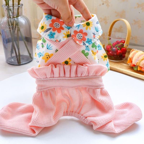 dog apparel spring and summer est pastoral corduroy floral printing four-leg pink color pet clothes jumpsuit for dogs puppy
dog apparel spring and summer est pastoral corduroy floral printing four-leg pink color pet clothes jumpsuit for dogs puppy