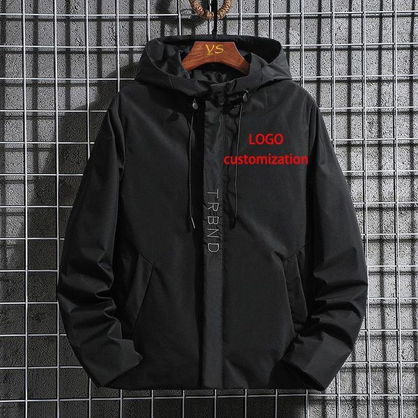 men's jackets (logo customization) spring and autumn thin casual hooded jacket plus fat oversized coat logo customization, Black;brown
men's jackets (logo customization) spring and autumn thin casual hooded jacket plus fat oversized coat logo customization, Black;brown