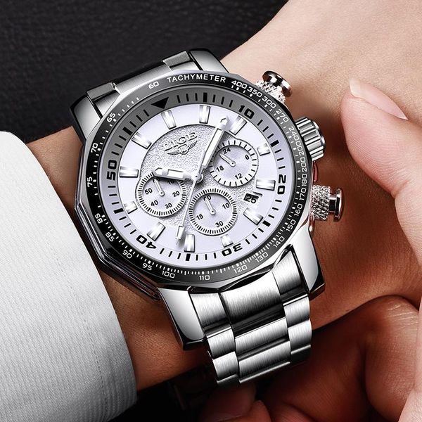 wristwatches lige silver white mens watches watch waterproof military sports men full steel quartz clock reloj hombre, Slivery;brown
wristwatches lige silver white mens watches watch waterproof military sports men full steel quartz clock reloj hombre, Slivery;brown