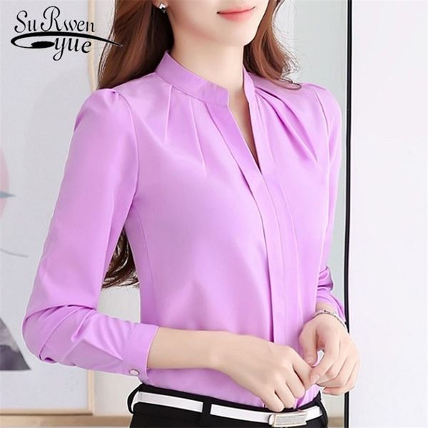 blusas plus size chiffon blouses women shirt casual long sleeve fashion elegant slim solid color 861b 210421, White
blusas plus size chiffon blouses women shirt casual long sleeve fashion elegant slim solid color 861b 210421, White