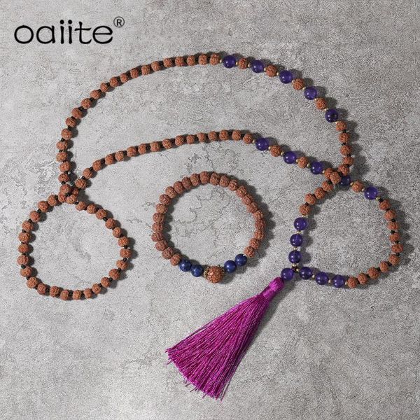 earrings & necklace oaiite mala rudraksha jewelry set , peaceful heart calming japamala, 108 jewelry,rudraksha bead bracelet women, Silver
earrings & necklace oaiite mala rudraksha jewelry set , peaceful heart calming japamala, 108 jewelry,rudraksha bead bracelet women, Silver
