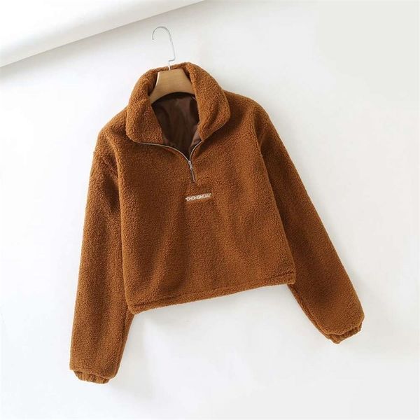 women's jackets coats bodyguard ins autumn and winter teddy lamb wool stand collar half zipper drawstring drop shoulder jacket g3ar, Black;brown
women's jackets coats bodyguard ins autumn and winter teddy lamb wool stand collar half zipper drawstring drop shoulder jacket g3ar, Black;brown