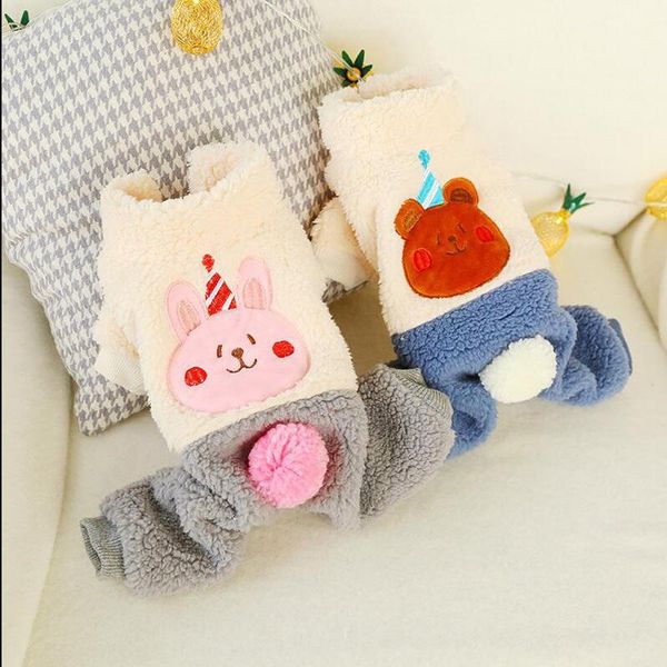 dog apparel clothes autumn pet jumpsuit warm cartoon puppy coat polyester four leg clothing for small and medium
dog apparel clothes autumn pet jumpsuit warm cartoon puppy coat polyester four leg clothing for small and medium