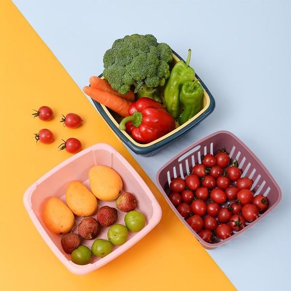 storage bottles & jars fruit tray basket fresh-keeping box plastic water filter with lid multifunctional double-layer drain
storage bottles & jars fruit tray basket fresh-keeping box plastic water filter with lid multifunctional double-layer drain