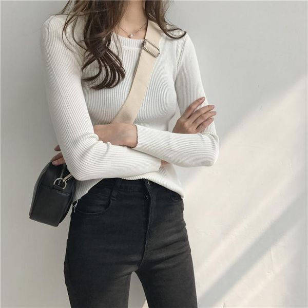 women's sweaters pull tricot manches longues pour femme, vtement d'hiver, basique, bon march, printemps-automne, White;black
women's sweaters pull tricot manches longues pour femme, vtement d'hiver, basique, bon march, printemps-automne, White;black