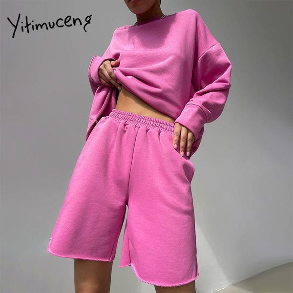 women's tracksuits yitimuceng 2 piece sets womens outfits pink o-neck sweatshirts t-shirt shorts street style casual fashion suit autum, Gray
women's tracksuits yitimuceng 2 piece sets womens outfits pink o-neck sweatshirts t-shirt shorts street style casual fashion suit autum, Gray