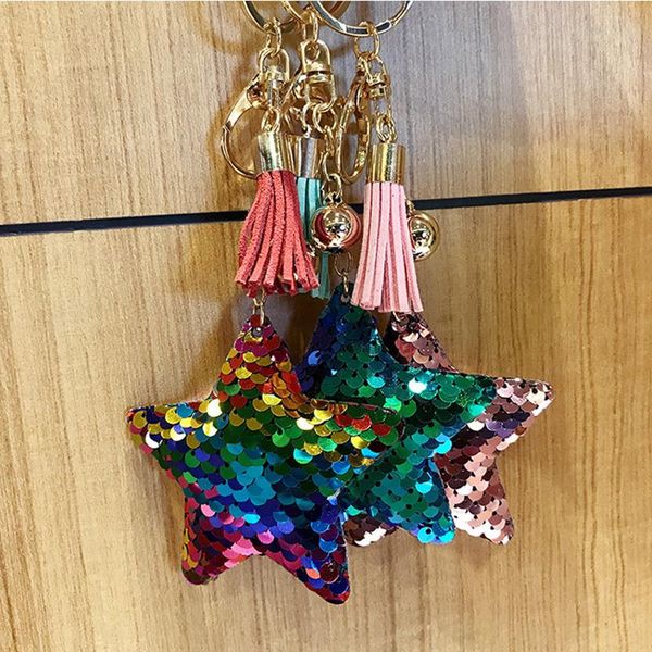 keychains 15cm sequins glitter star tassel car keychain pendant gifts women bag key ring jewelry accessories, Silver
keychains 15cm sequins glitter star tassel car keychain pendant gifts women bag key ring jewelry accessories, Silver