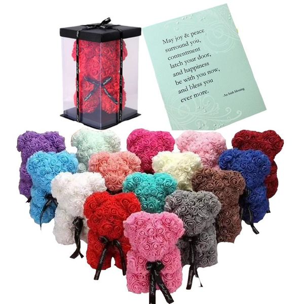 25cm teddy bear artificial rose flower send girlfriend birthday gift box valentines day christmas mother's decorative flowers & wreaths
25cm teddy bear artificial rose flower send girlfriend birthday gift box valentines day christmas mother's decorative flowers & wreaths