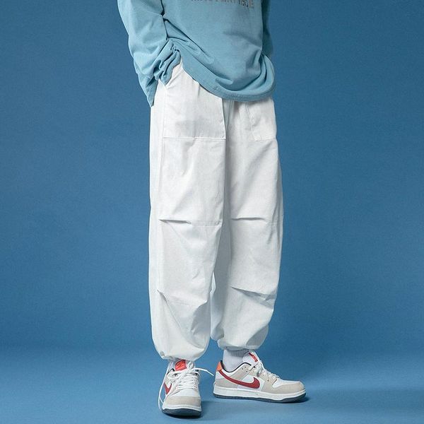 men baggy white cargo pants 2021 spring summer mens japanese streetwear hip hop male vintage casual pockets sweatpants men's, Black
men baggy white cargo pants 2021 spring summer mens japanese streetwear hip hop male vintage casual pockets sweatpants men's, Black