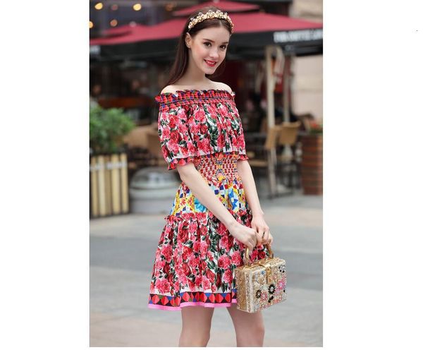 a line short sleeve runway summer women fashion party boho beach vintage elegant chic print es, Black;gray
a line short sleeve runway summer women fashion party boho beach vintage elegant chic print es, Black;gray