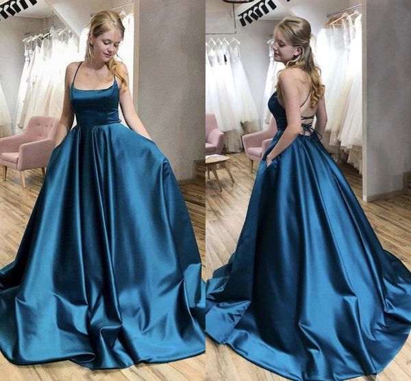 2022 teal blue formal prom dresses evening gowns spaghetti criss cross backless satin open back graduation homecoming special occasion women, Black;red
2022 teal blue formal prom dresses evening gowns spaghetti criss cross backless satin open back graduation homecoming special occasion women, Black;red