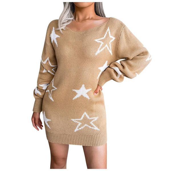 casual dresses 2021 women hip wrap knitted thick line dress underwear star retro print pullover for female charming lady, Black;gray
casual dresses 2021 women hip wrap knitted thick line dress underwear star retro print pullover for female charming lady, Black;gray
