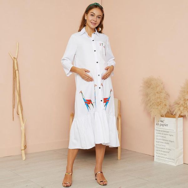 patpat 2021 arrivalmaternity collar animal positioning print white midi shirt long-sleeve dress maternity dresses
patpat 2021 arrivalmaternity collar animal positioning print white midi shirt long-sleeve dress maternity dresses