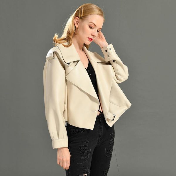 women's leather & faux women genuine jacket 2021 fashion many colors loose bomber coat ladies real sheepskin outerwear, Black
women's leather & faux women genuine jacket 2021 fashion many colors loose bomber coat ladies real sheepskin outerwear, Black