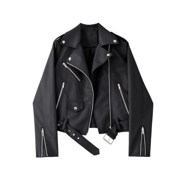 women's jackets korean version of a fan small leather clothing women's short loose zip type motorcycle jacket, Black;brown
women's jackets korean version of a fan small leather clothing women's short loose zip type motorcycle jacket, Black;brown