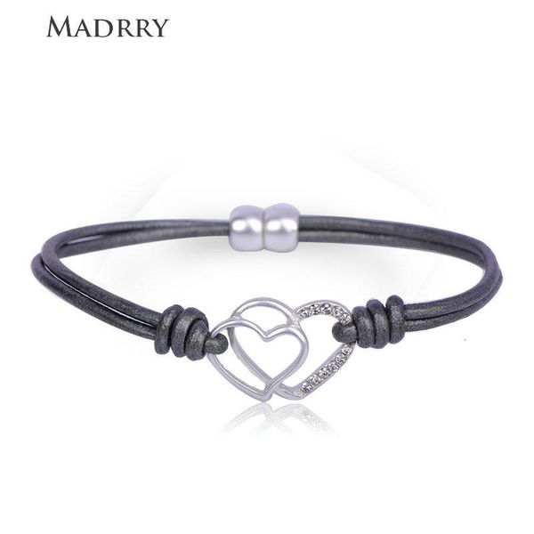 madrry latest fashion leather rope bangles crystal alloy jewelry for women men daily party decoration accessories souvenir gifts bangle, Black
madrry latest fashion leather rope bangles crystal alloy jewelry for women men daily party decoration accessories souvenir gifts bangle, Black
