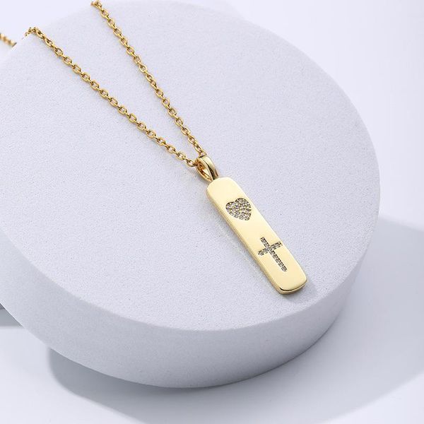 pendant necklaces fashion stainless steel cross necklace heart-shaped inlaid zircon for women girl party jewelry gift, Silver
pendant necklaces fashion stainless steel cross necklace heart-shaped inlaid zircon for women girl party jewelry gift, Silver
