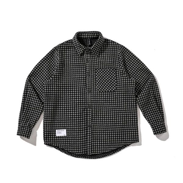 men's jackets houndstooth for men 2021 autumn brand vintage loose long sleeve coat harajuku streetwear chaqueta de los hombres, Black;brown
men's jackets houndstooth for men 2021 autumn brand vintage loose long sleeve coat harajuku streetwear chaqueta de los hombres, Black;brown