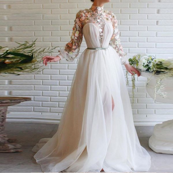 floral evening dresses beads 3d flower lace applique high collar long sleeve split formal prom dress plus size robe de mariée, Black;red
floral evening dresses beads 3d flower lace applique high collar long sleeve split formal prom dress plus size robe de mariée, Black;red