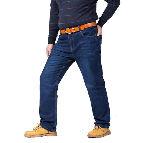 men's jeans classic for men spring autumn big size male elastic blue denim pants straight stretch baggy trousers 44 46 48
men's jeans classic for men spring autumn big size male elastic blue denim pants straight stretch baggy trousers 44 46 48