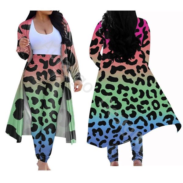 women's tracksuits leopard print club outfits for women long coat elastic slim leggings custom spring autumn soft clothing conjuntos de, Gray
women's tracksuits leopard print club outfits for women long coat elastic slim leggings custom spring autumn soft clothing conjuntos de, Gray