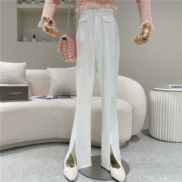 capri female design niche spring 2021 fashion tall skinny waist white wide microburnt leg share suit pants, Black;white
capri female design niche spring 2021 fashion tall skinny waist white wide microburnt leg share suit pants, Black;white