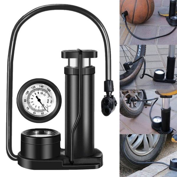 bike pumps portable foot pedal bicycle tire pump air inflator with 160psi pressure gauge 
bike pumps portable foot pedal bicycle tire pump air inflator with 160psi pressure gauge