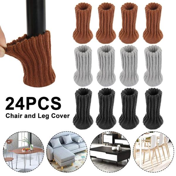 24pc knitted chair leg covers furniture table feet protectors anti-slip flexible sleeve moving noise reduce floor protection pad
24pc knitted chair leg covers furniture table feet protectors anti-slip flexible sleeve moving noise reduce floor protection pad